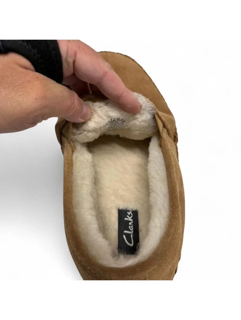 Clarks Brown Suede House Slippers